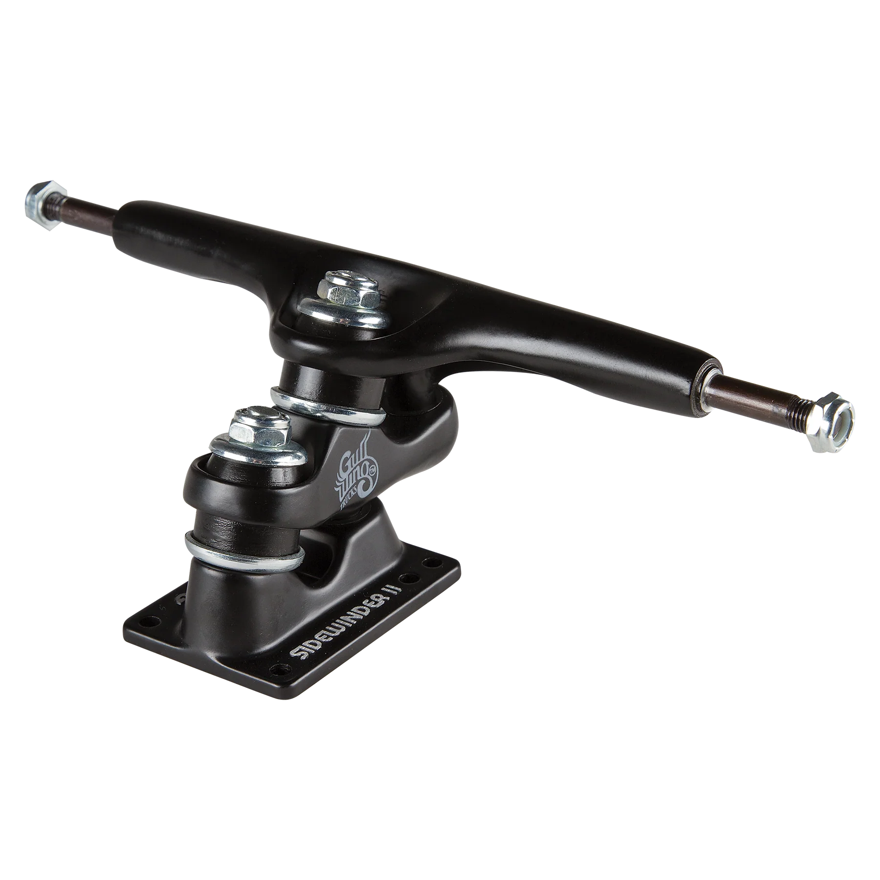 10.0" Gullwing Sidewinder II Black Single Truck